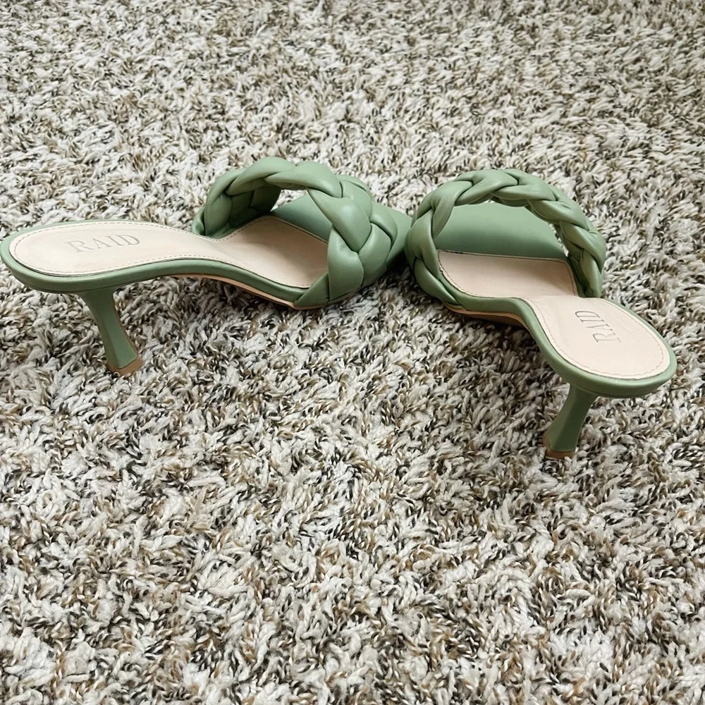 Sage Braided Mule Heels - Picture 5 of 12
